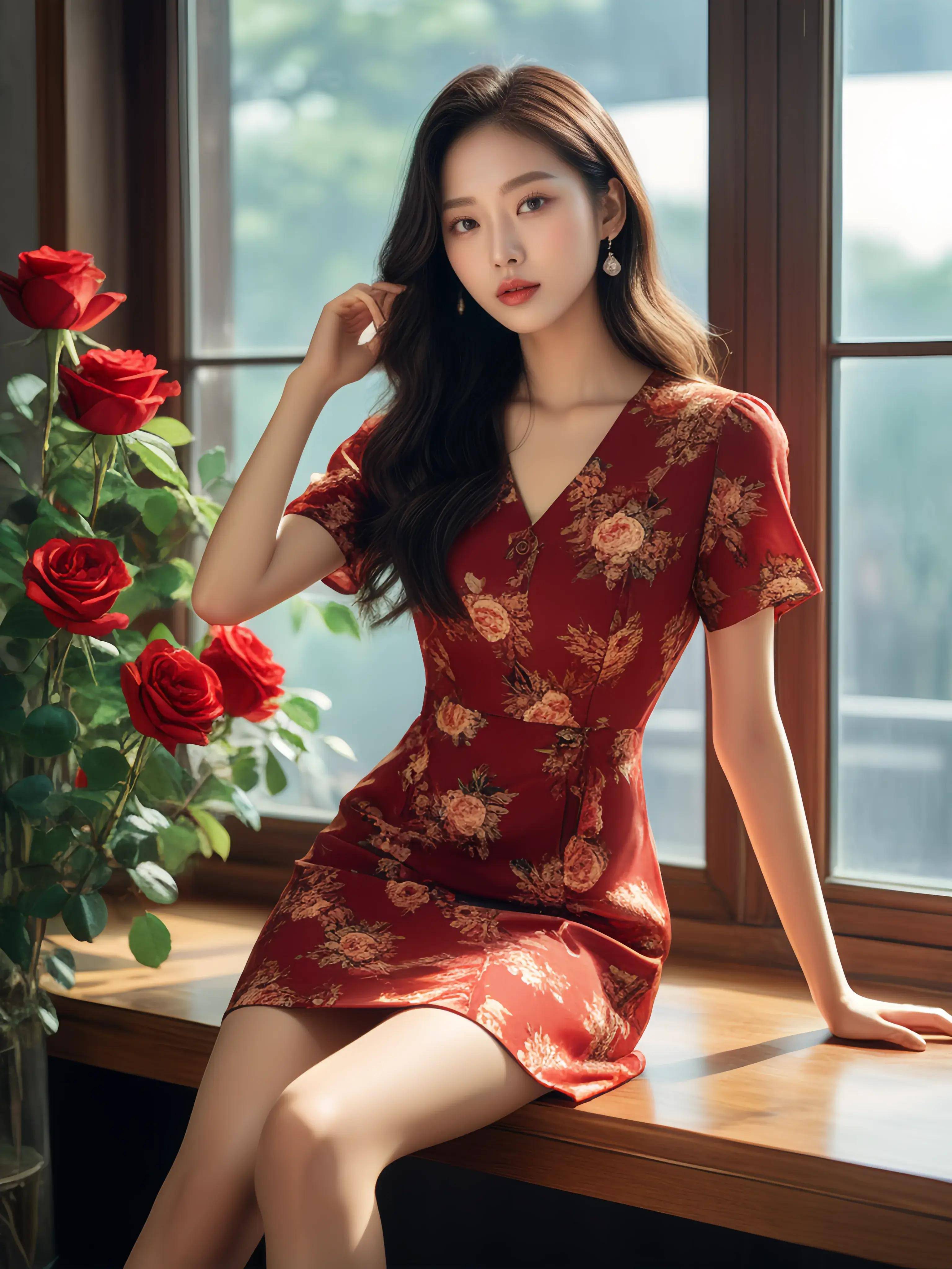 三个女儿被爸爸拿衣架